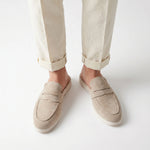 Load image into Gallery viewer, Meridian Loafer Mule - Beige
