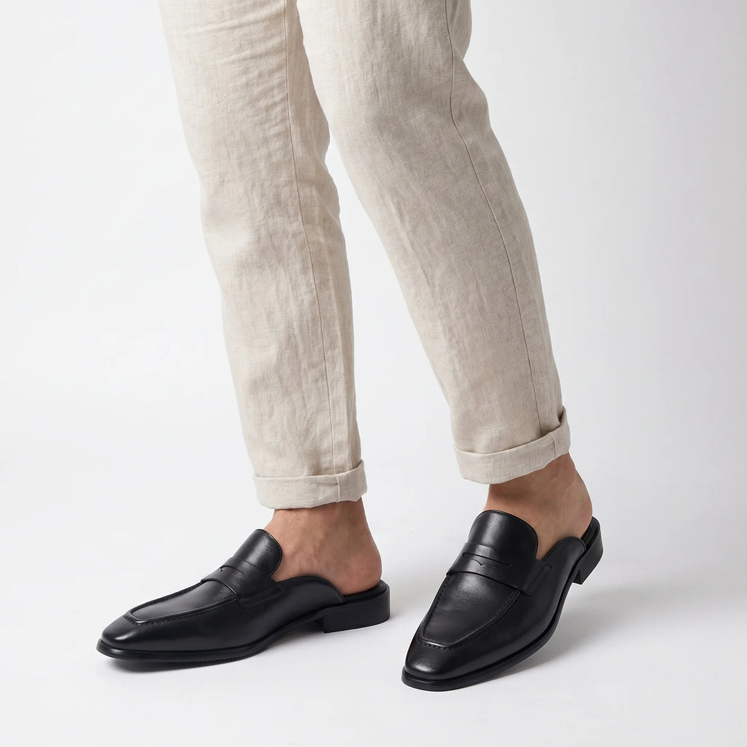 Marcello Mule Loafer - Black
