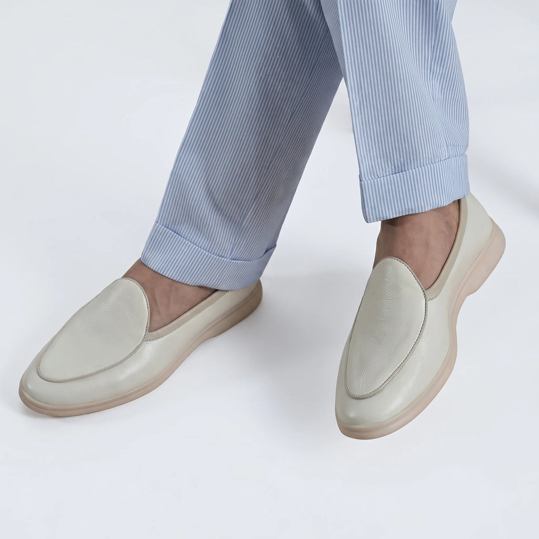 Arvonni Belgian Loafer - White