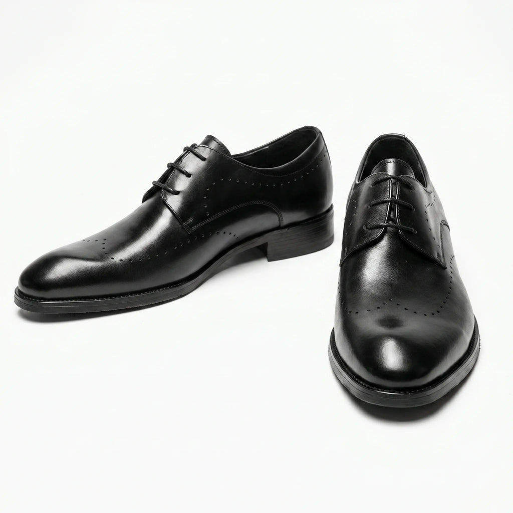 Bellormano Derby Semi-Brogue - Black