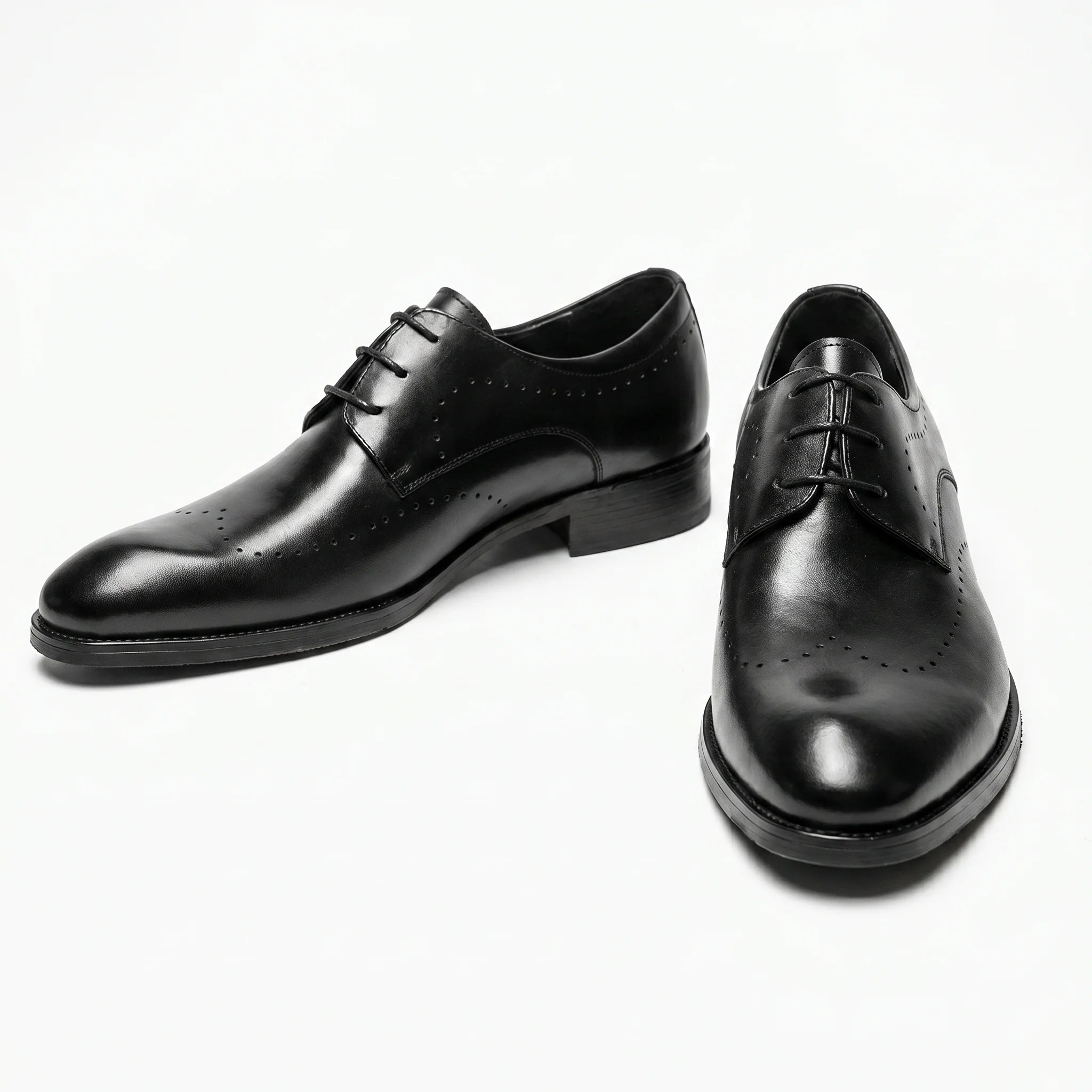 Bellormano Derby Semi-Brogue - Black