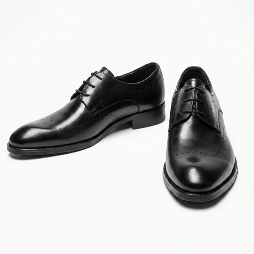 Bellormano Derby Semi-Brogue - Black