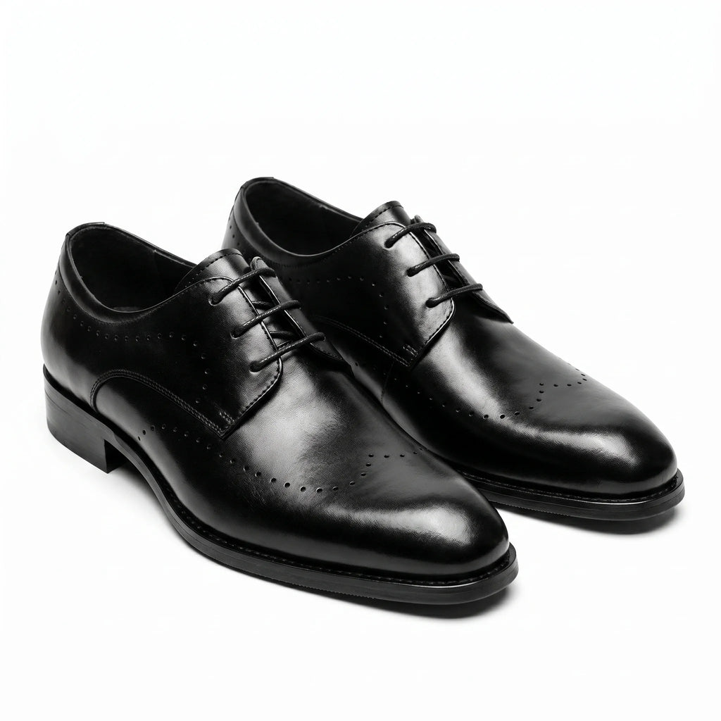 Bellormano Derby Semi-Brogue - Black