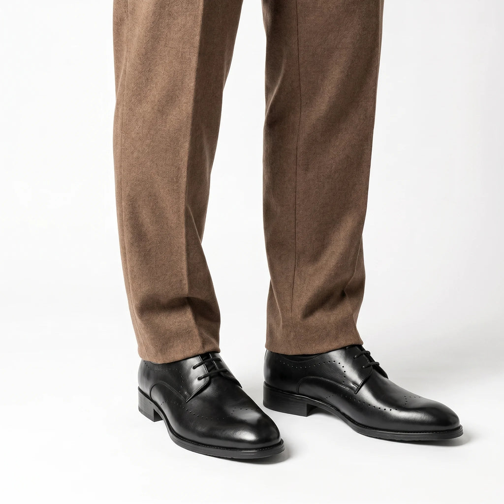 Bellormano Derby Semi-Brogue - Black