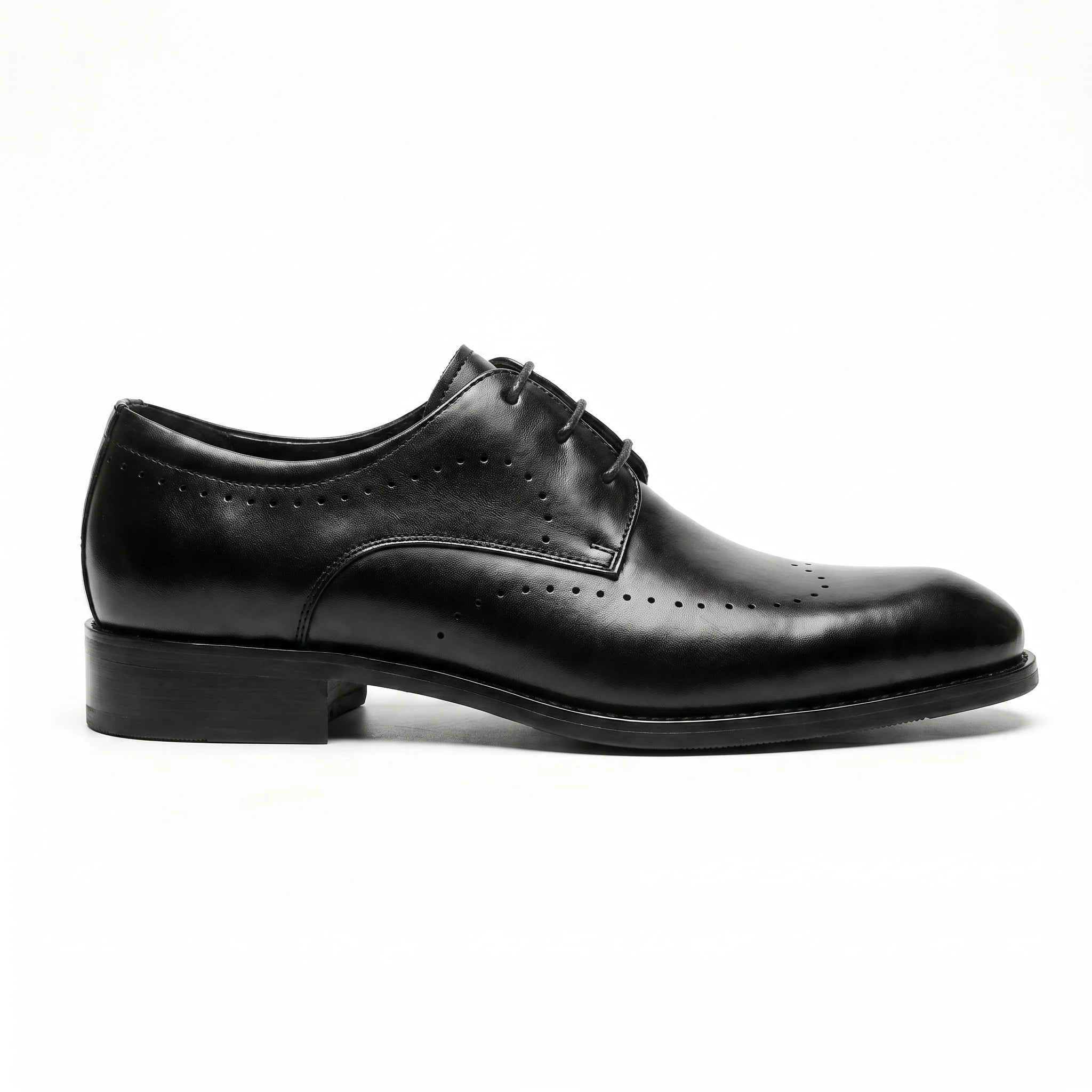 Bellormano Derby Semi-Brogue - Black