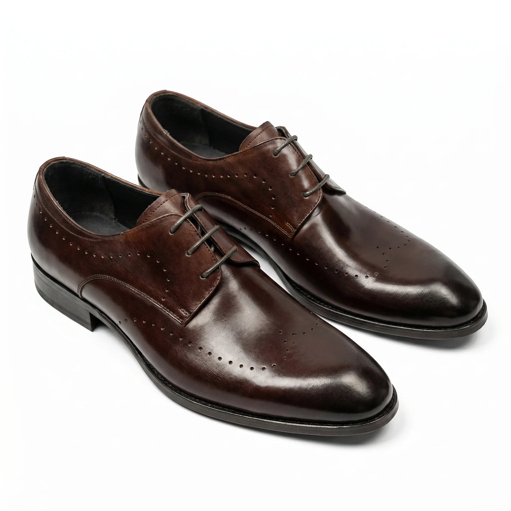 Bellormano Derby Semi-Brogue - Coffee