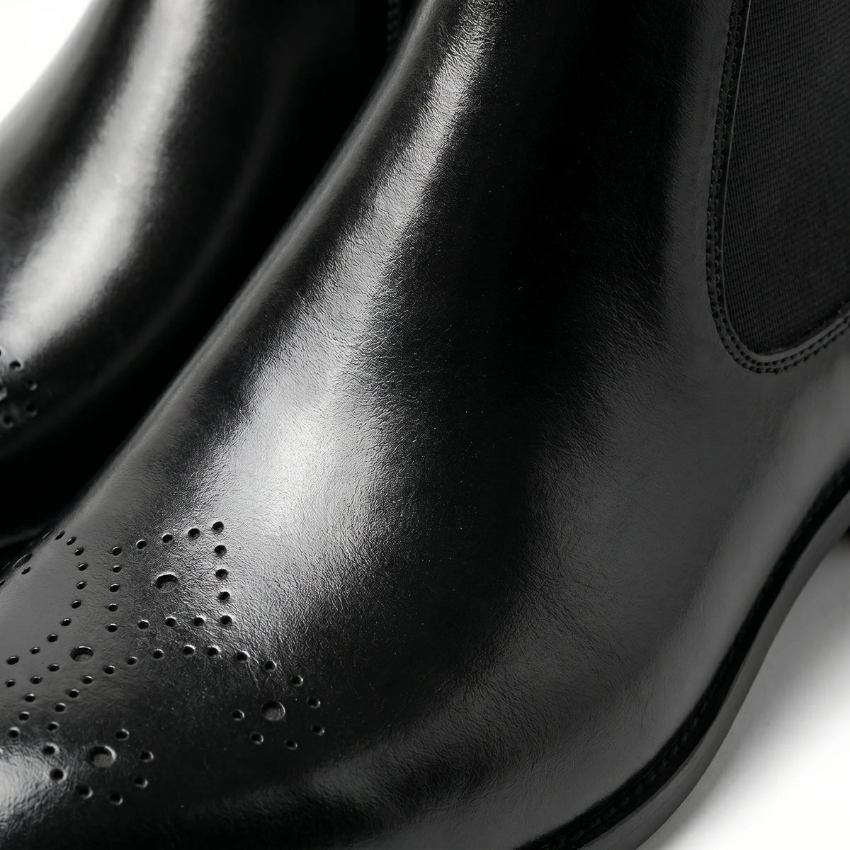 Stonemere chelsea brogue boot   black
