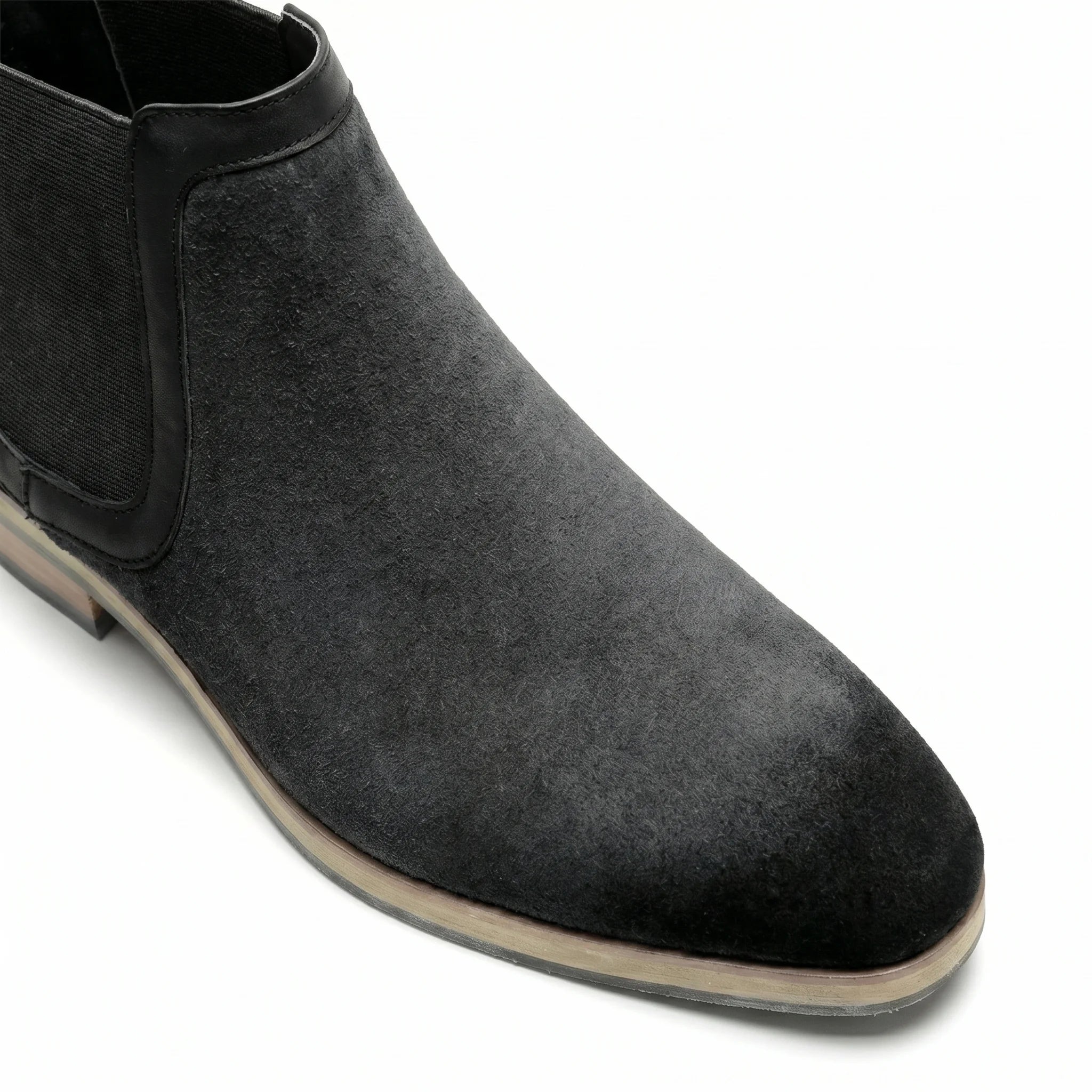 Delorme Suede Chelsea Boot - Black