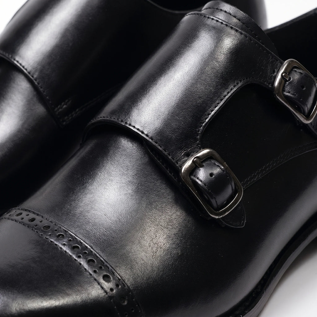 Silven Double Monk Strap - Black