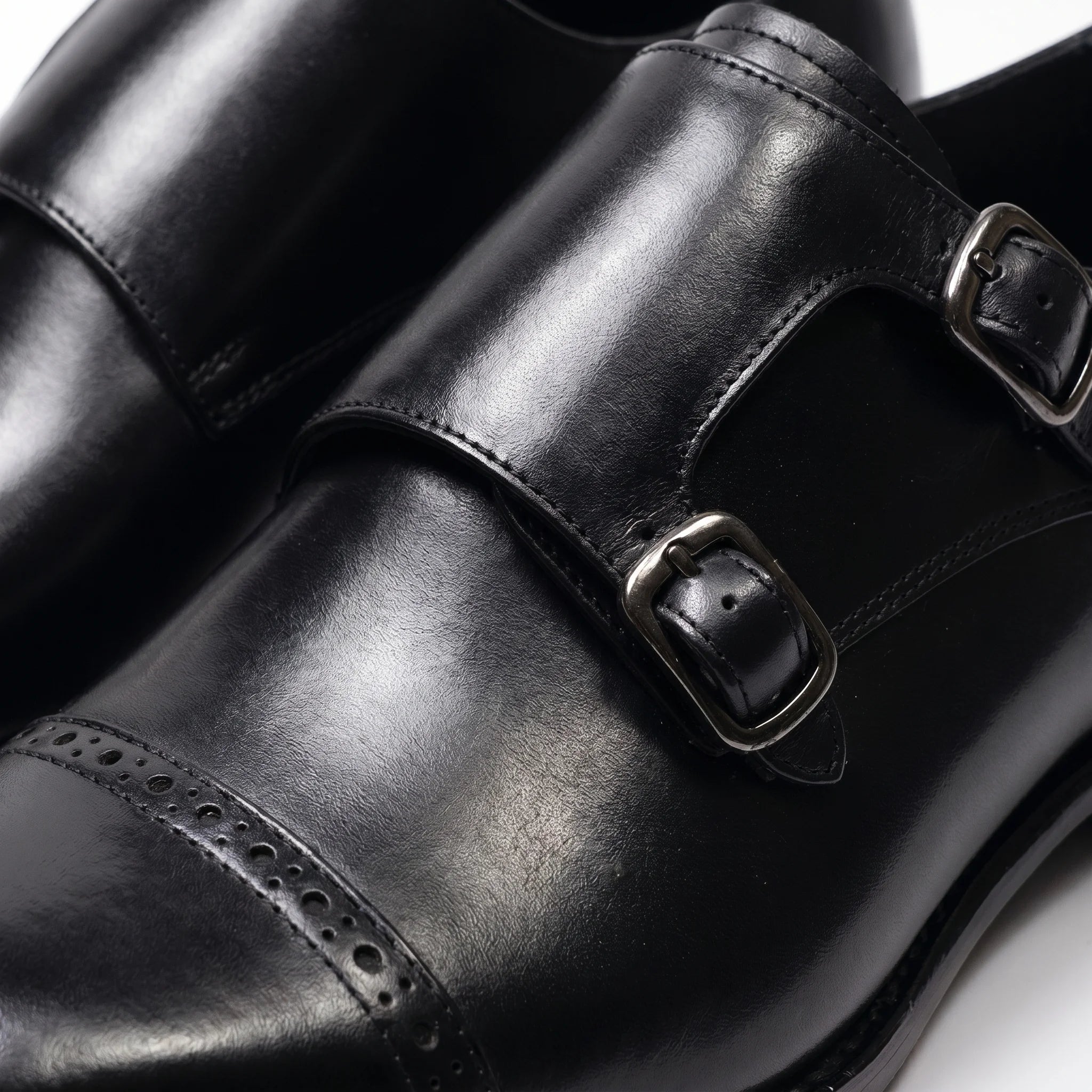 Silven Double Monk Strap - Black