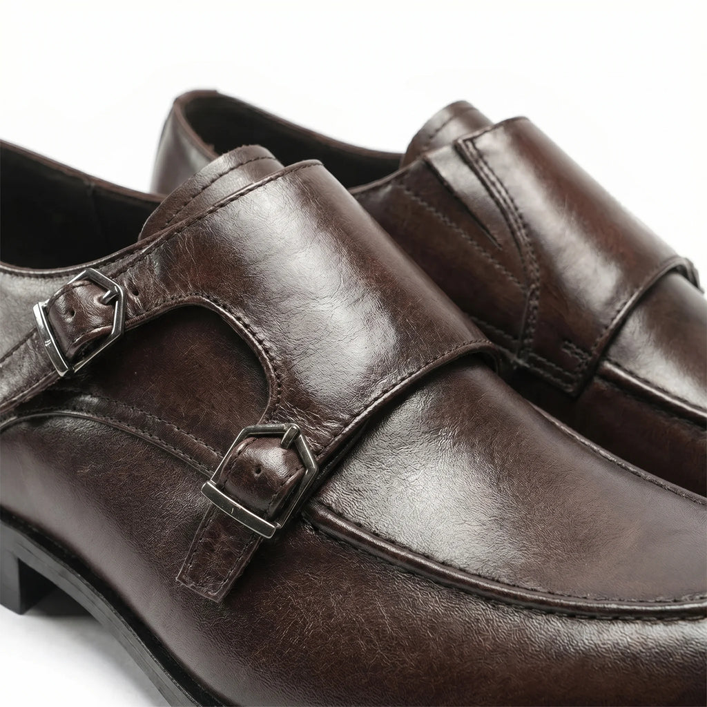 Altiere Double Monk Strap - Coffee