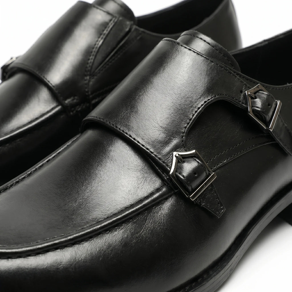 Altiere Double Monk Strap - Black