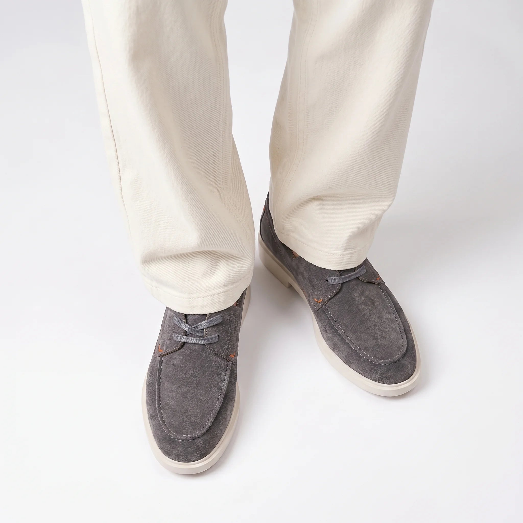 Riposo Lace-Up Loafer - Grey