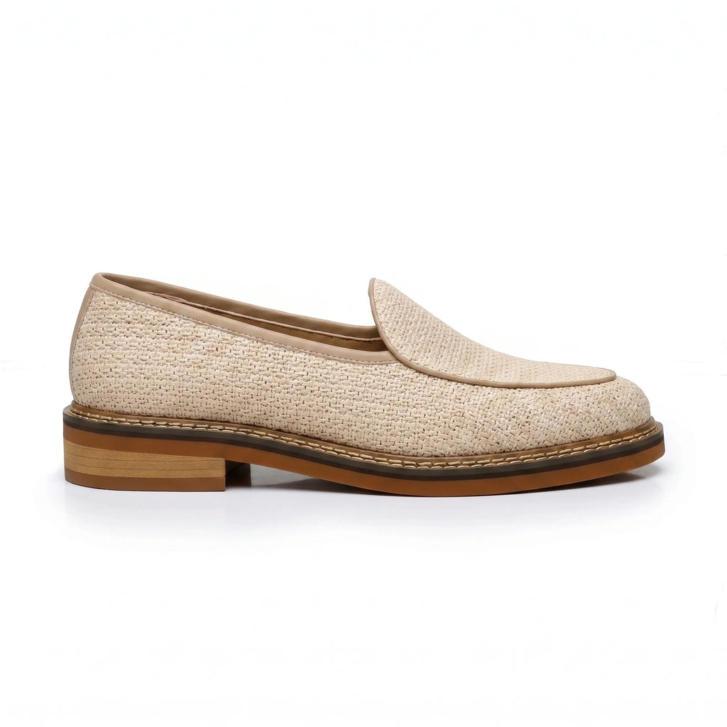 Scultore Belgian Knitted Loafer - Beige