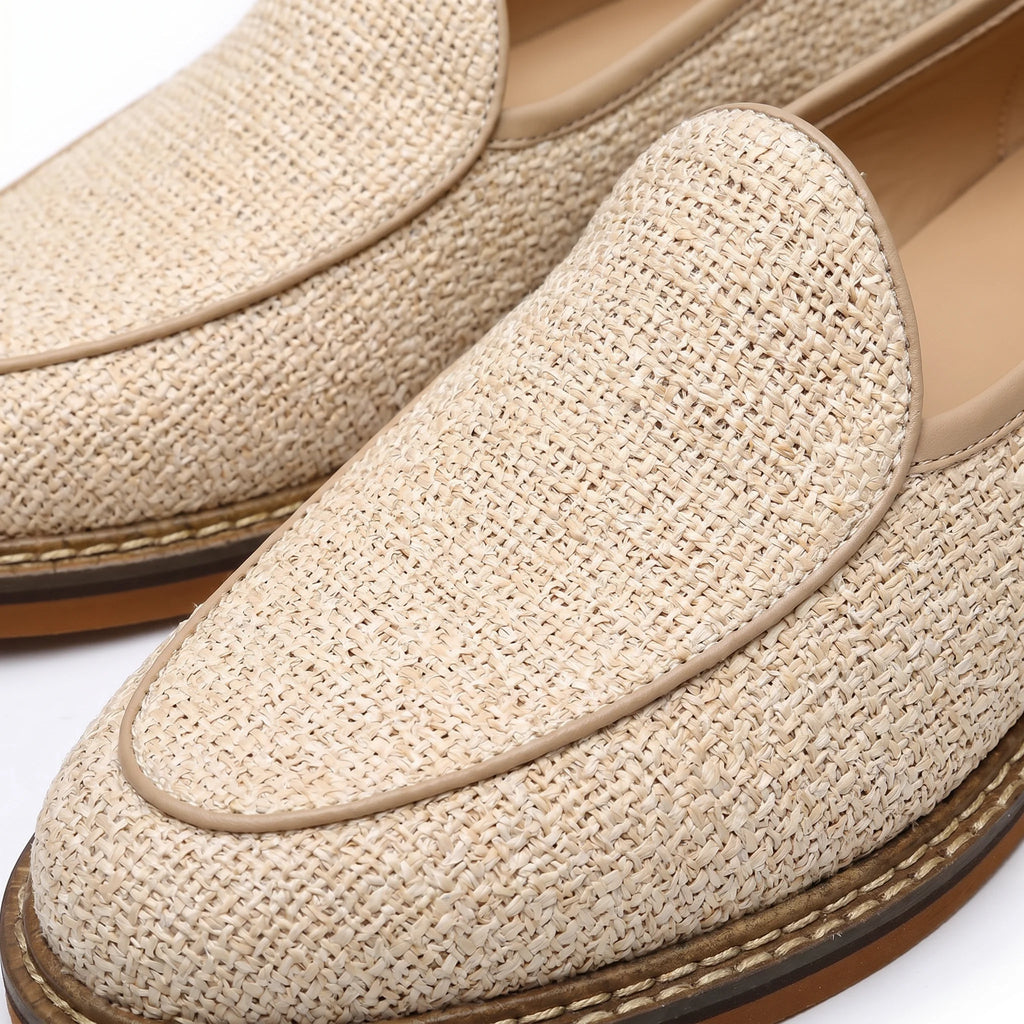 Scultore Belgian Knitted Loafer - Beige