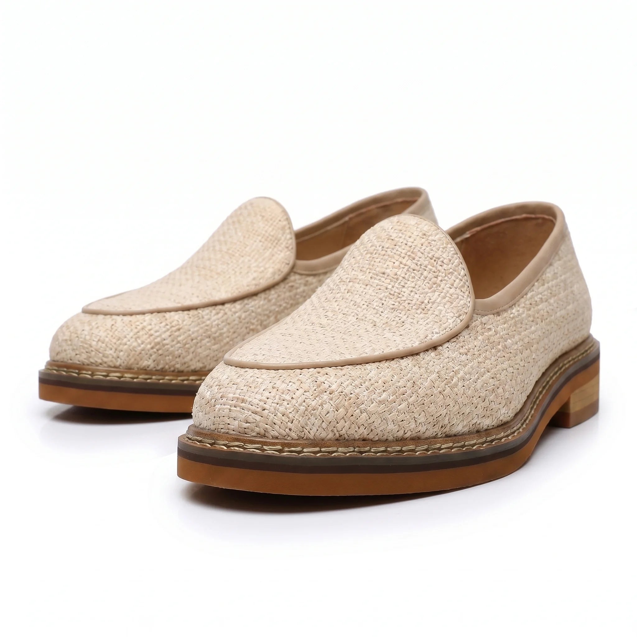 Scultore Belgian Knitted Loafer - Beige