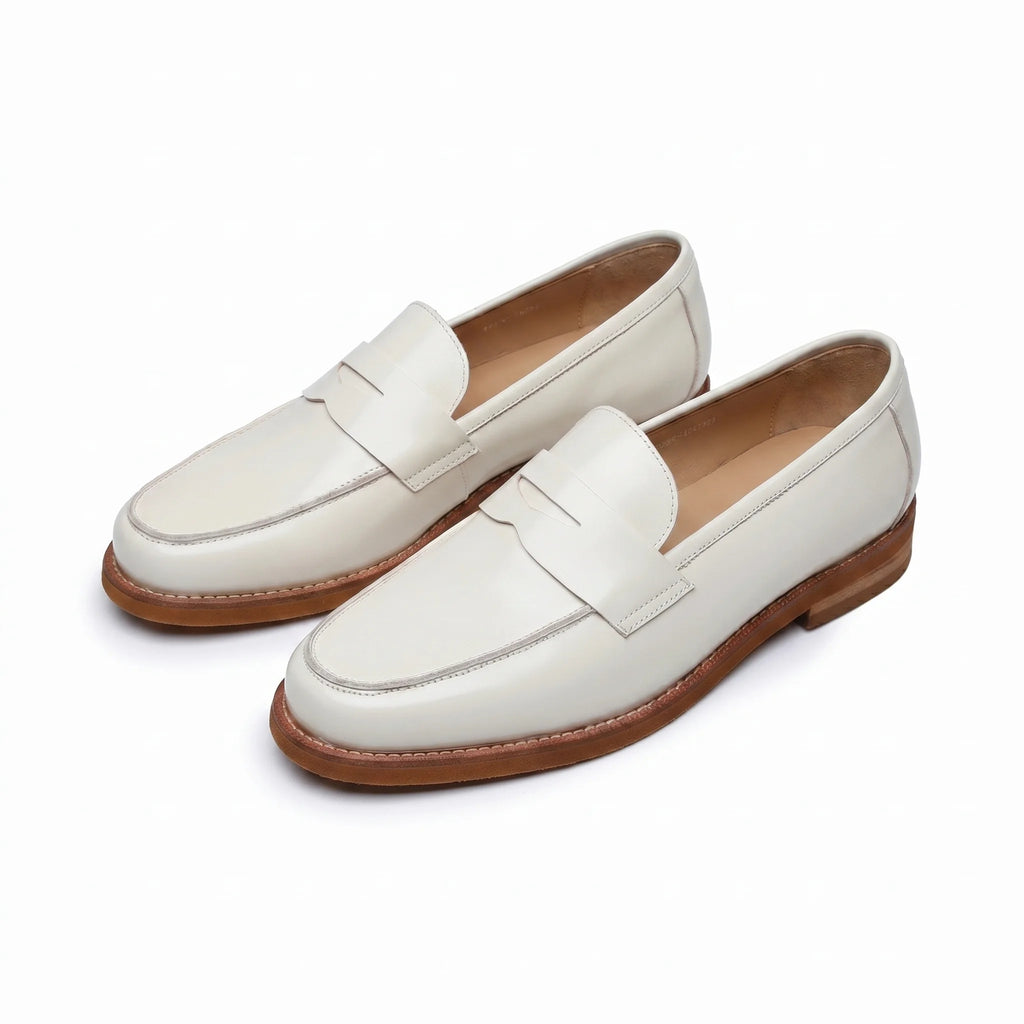 Marlow Penny Loafer - White