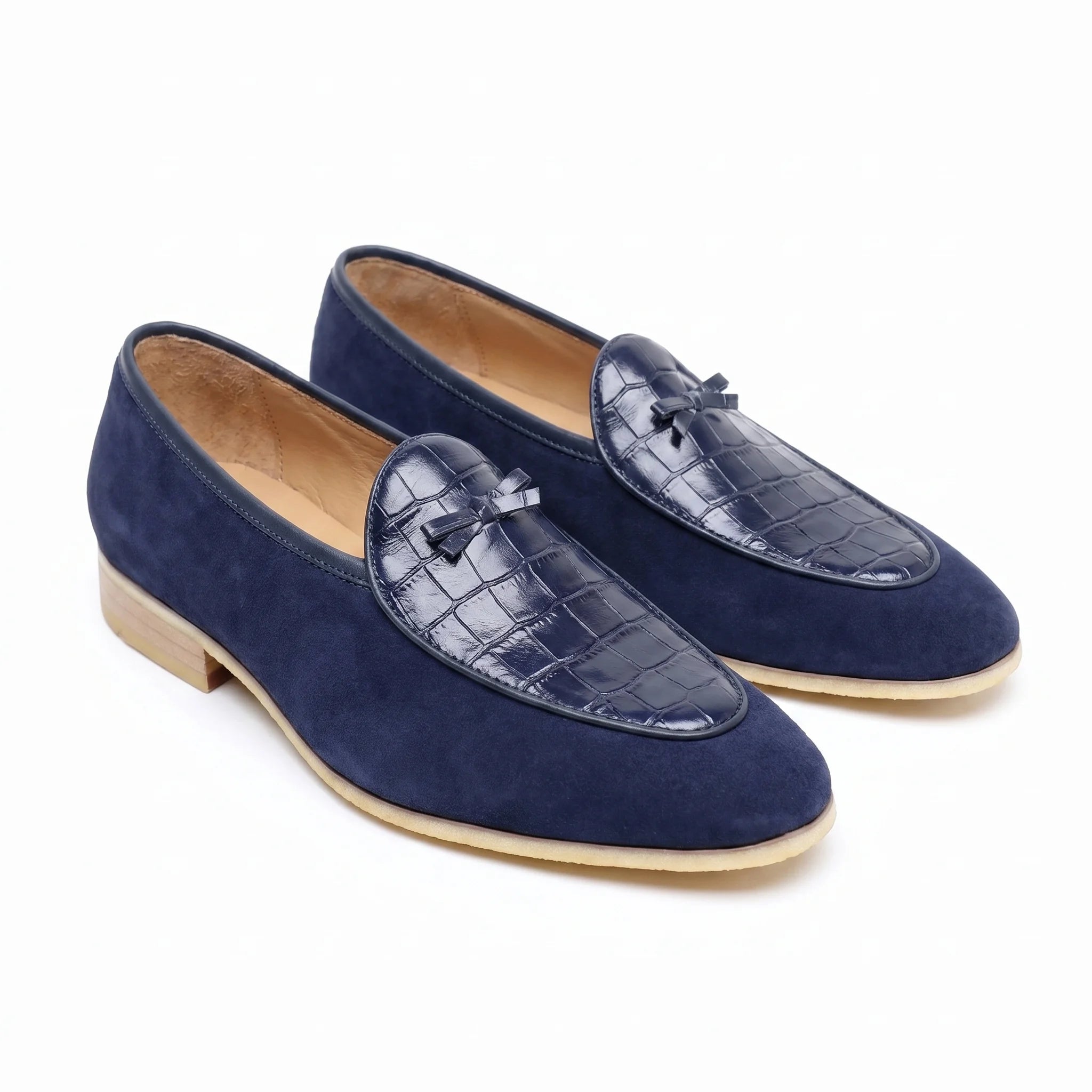 Bellagio Belgian Loafer - Navy Blue