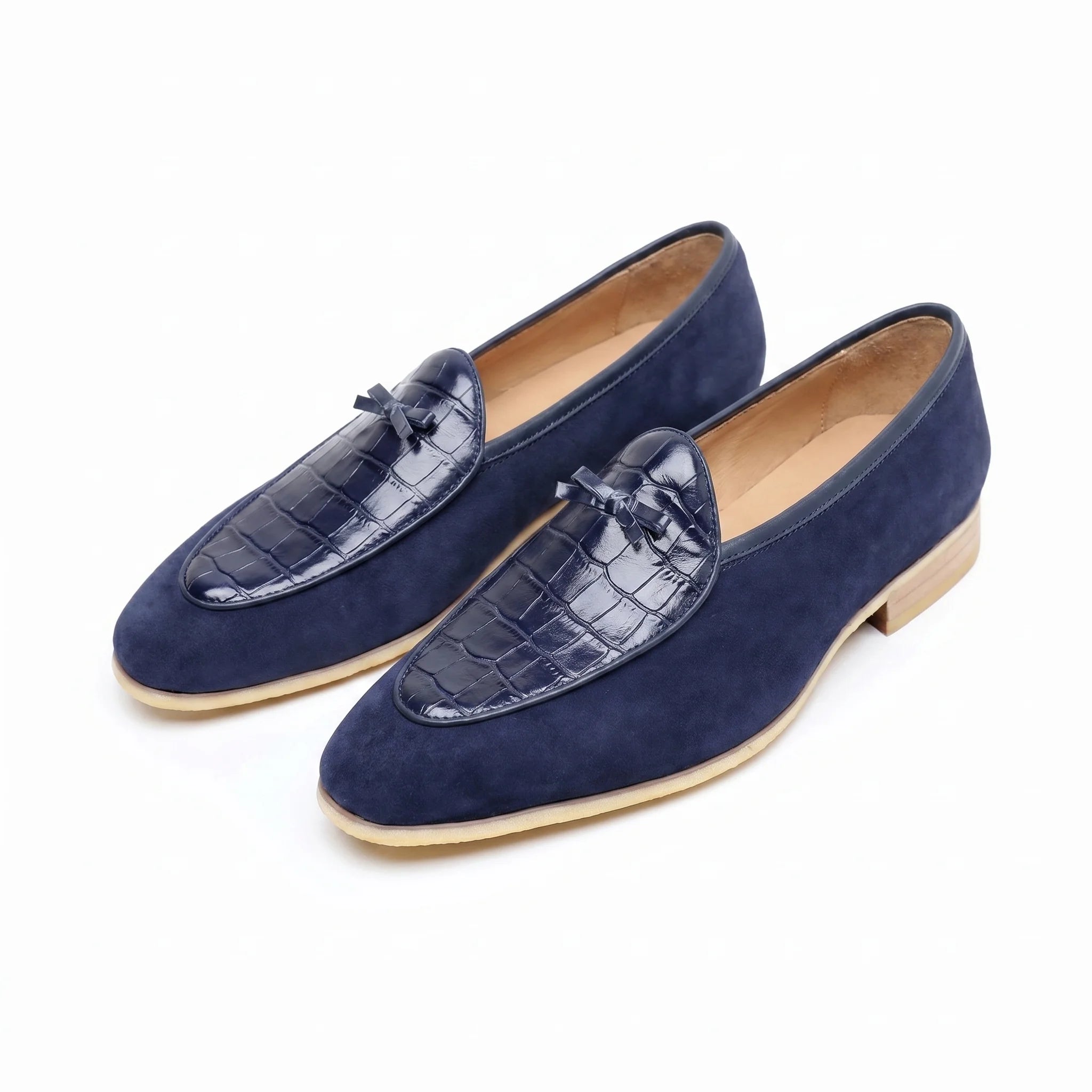 Bellagio Belgian Loafer - Navy Blue