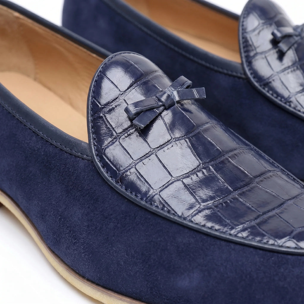 Bellagio Belgian Loafer - Navy Blue