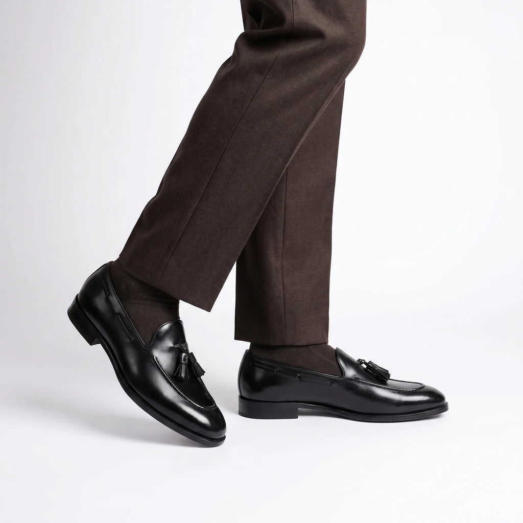Noriel Tassel Loafer - Black