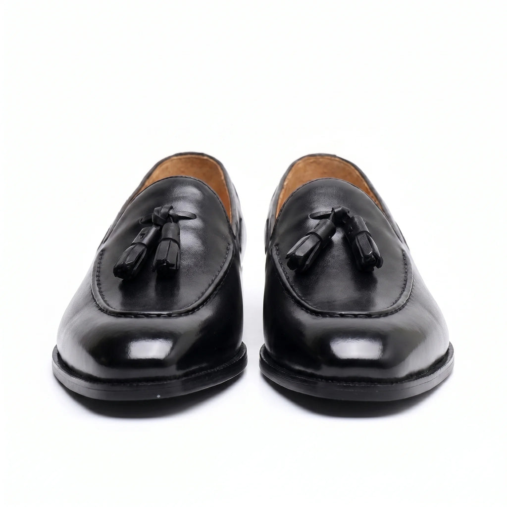 Noriel Tassel Loafer - Black