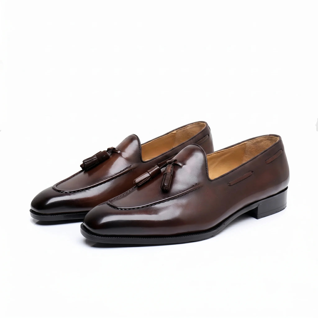 Noriel Tassel Loafer - Cognac Brown