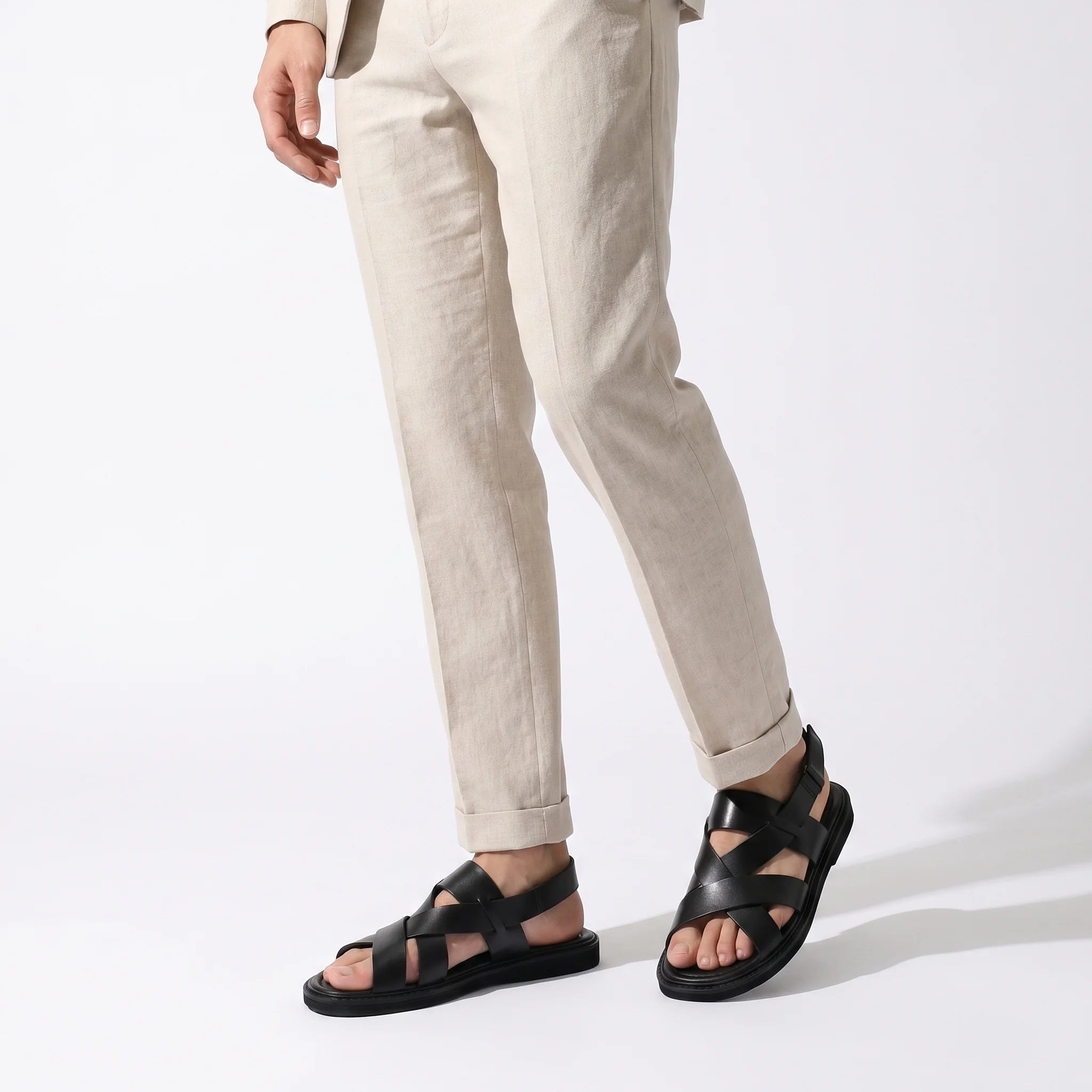 Panteano Roman Sandal - Black