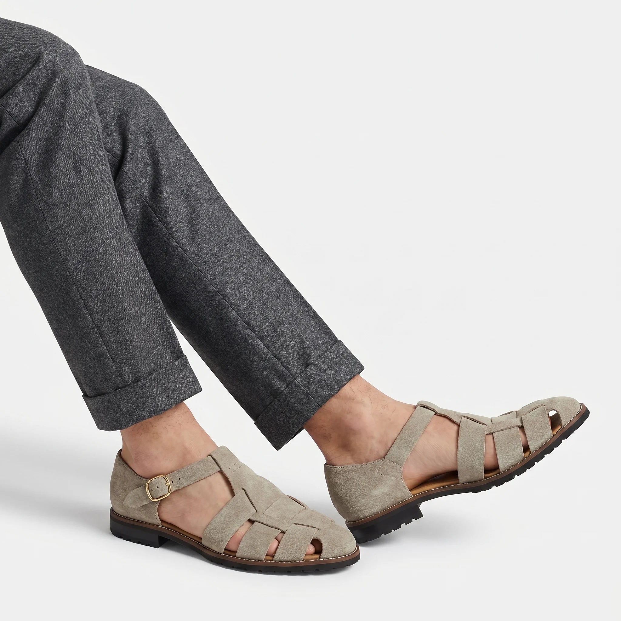 Romélia Roman Sandal - Khaki