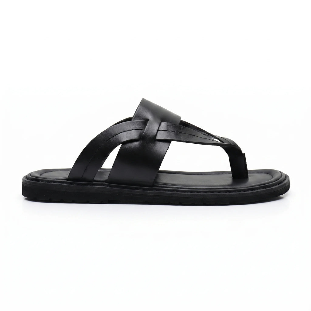 Valence Toe-Loop Sandal - Black