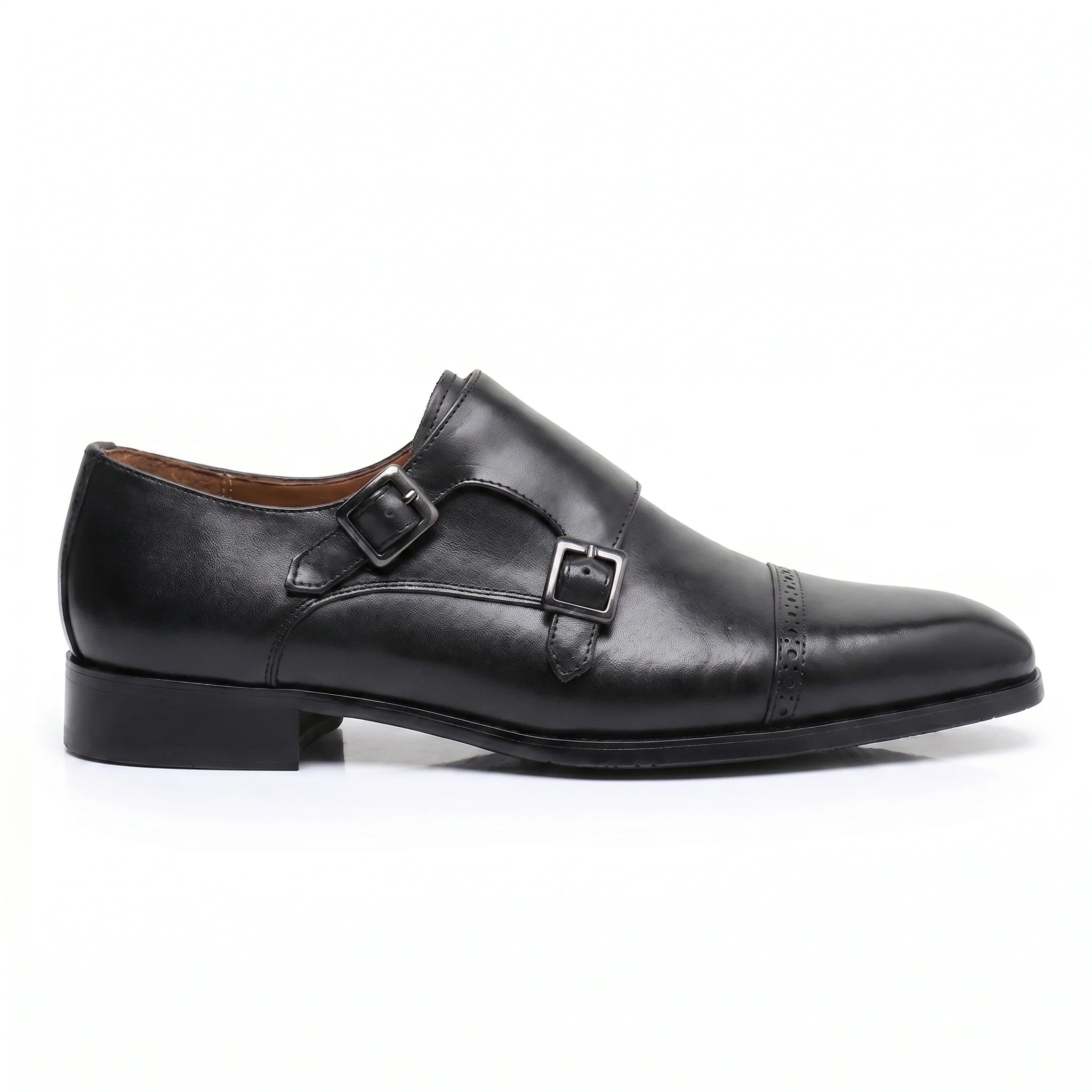 Velmont Double Monk Strap - Black