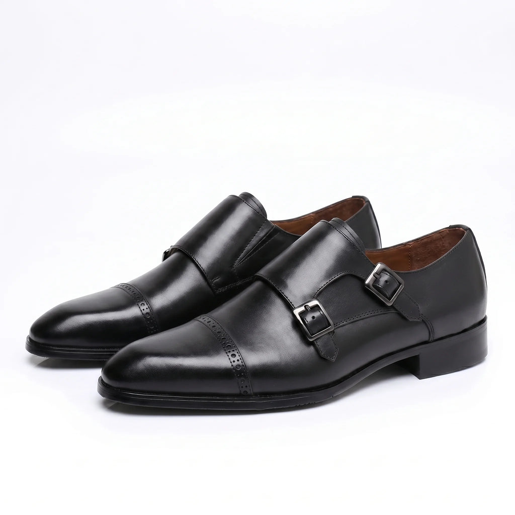 Velmont Double Monk Strap - Black