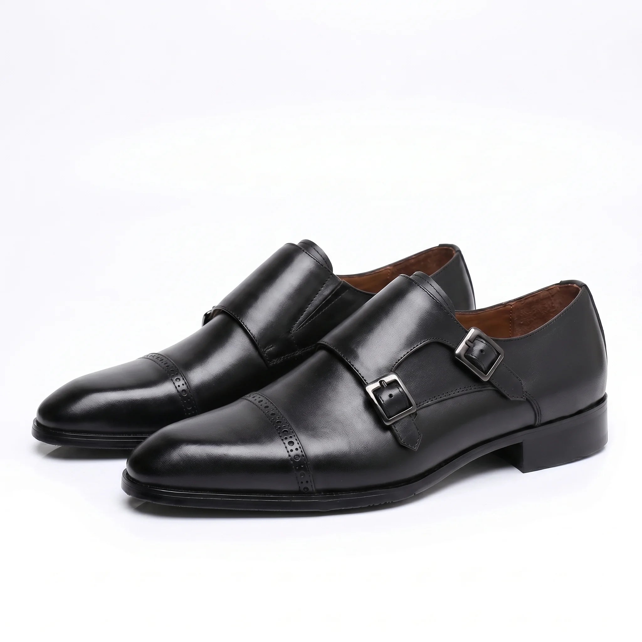Velmont Double Monk Strap - Black
