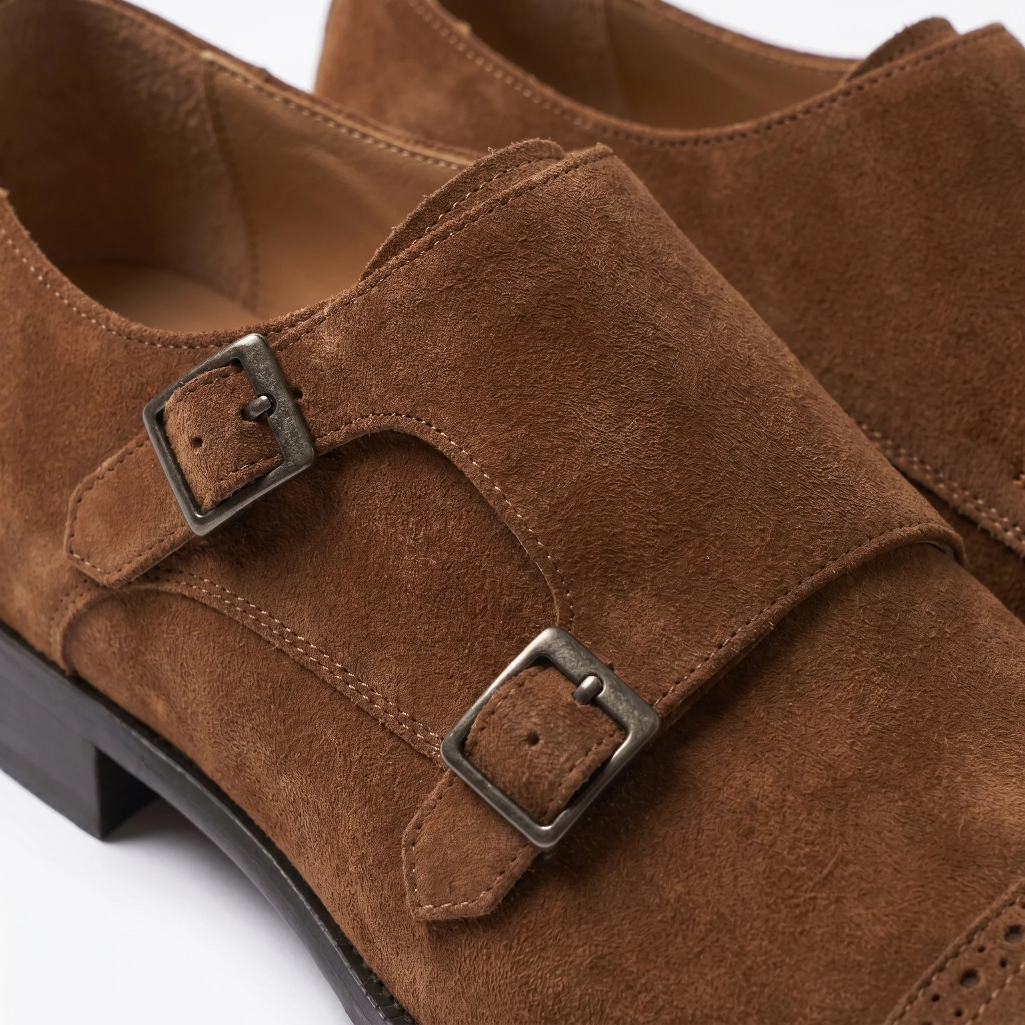 Velmont Double Monk Strap - Brown