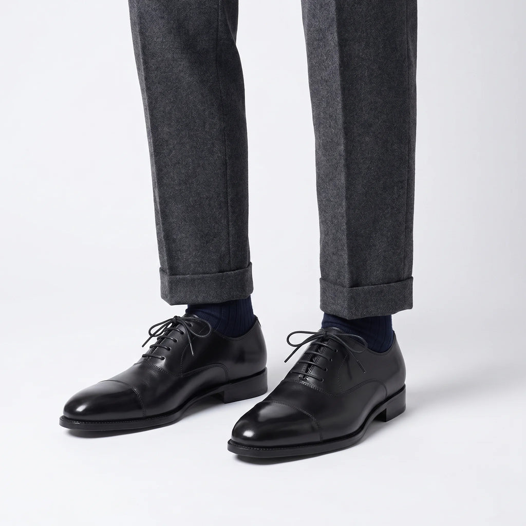 Aldmere Oxford Cap Toe - Black