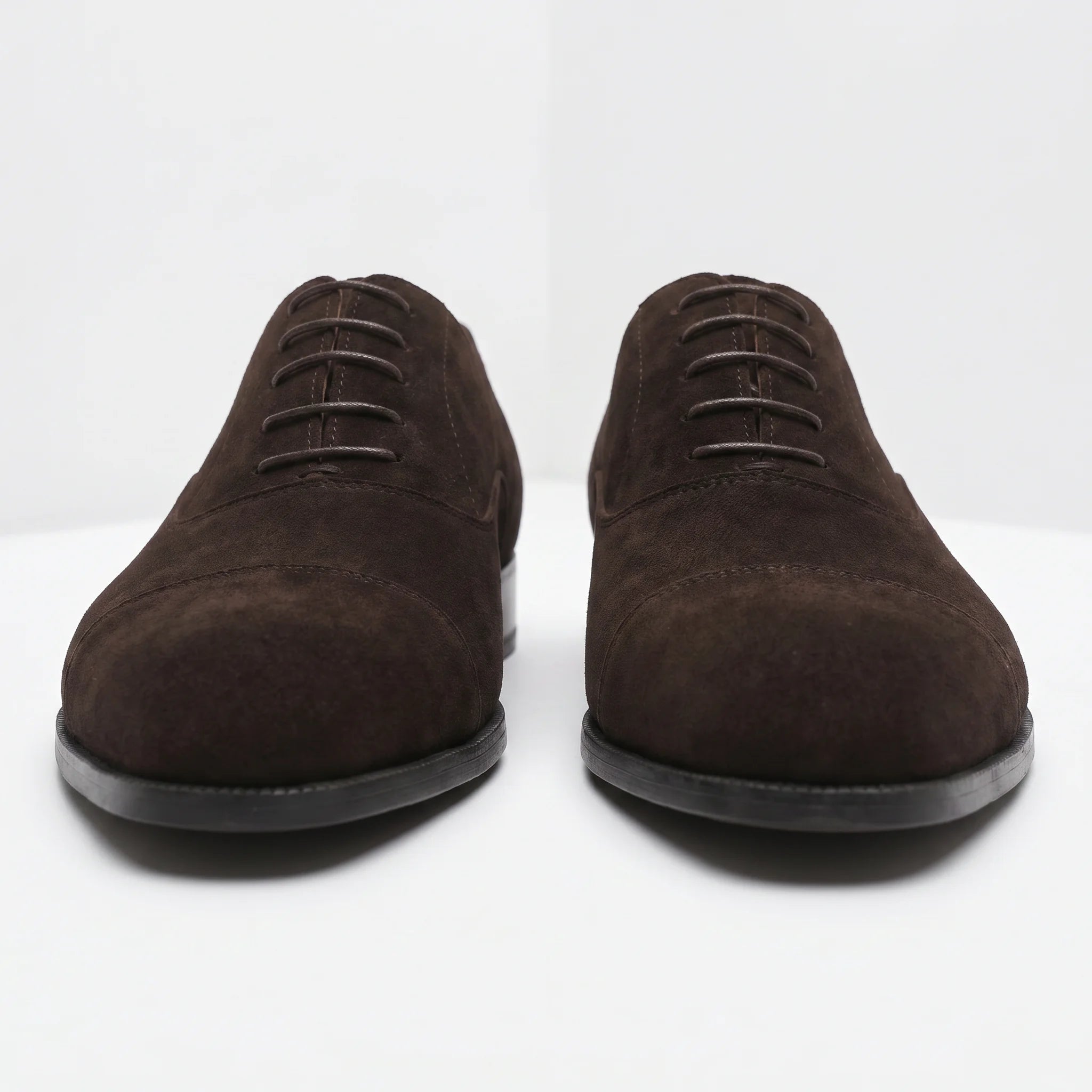 Aldmere Oxford Cap Toe - Coffee Suede