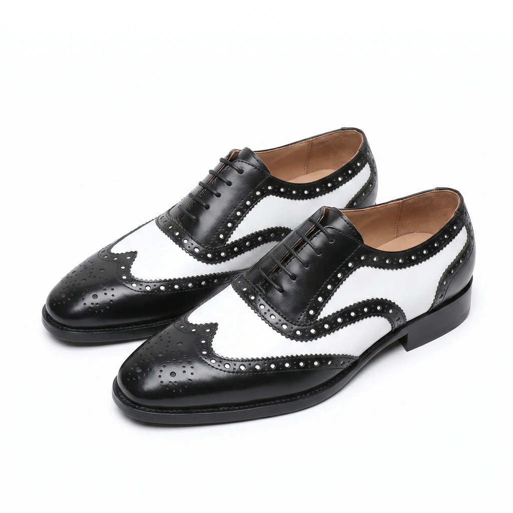 Duotone Oxford Brogue - Black and White