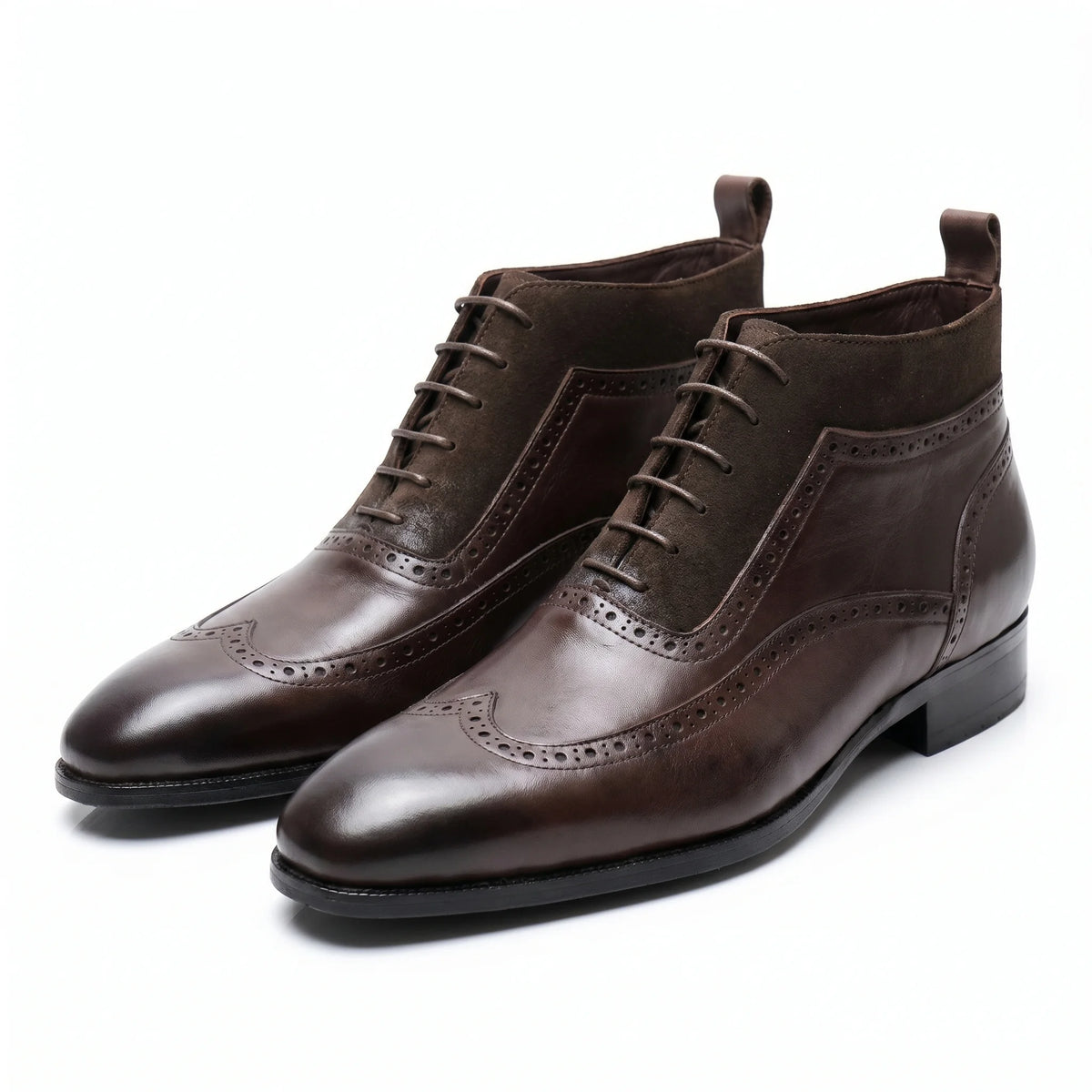 Regent semi brogue chukka boot    coffee