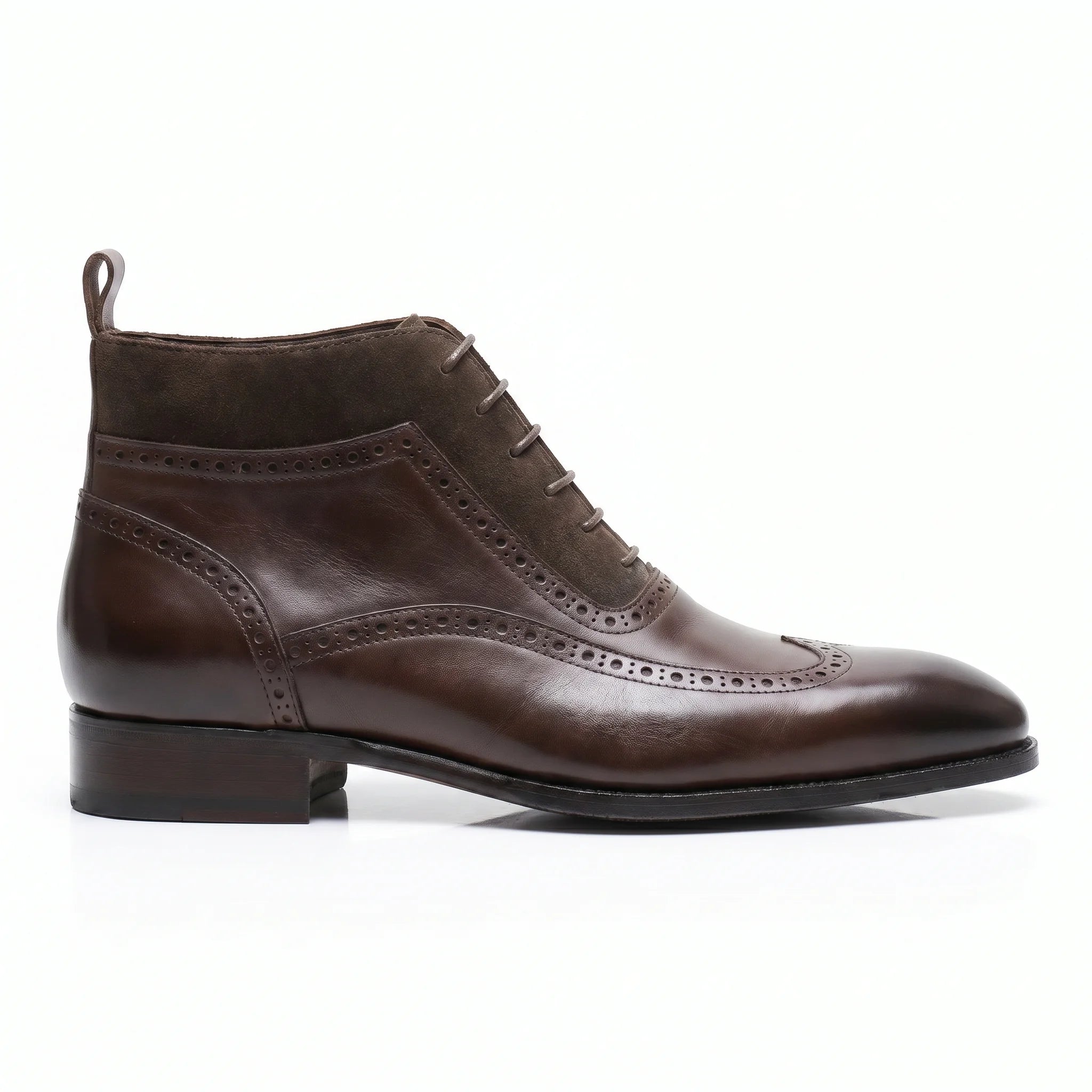 Regent Semi-Brogue Chukka Boot  - Coffee
