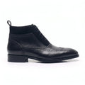 Regent Semi-Brogue Chukka Boot  - Black