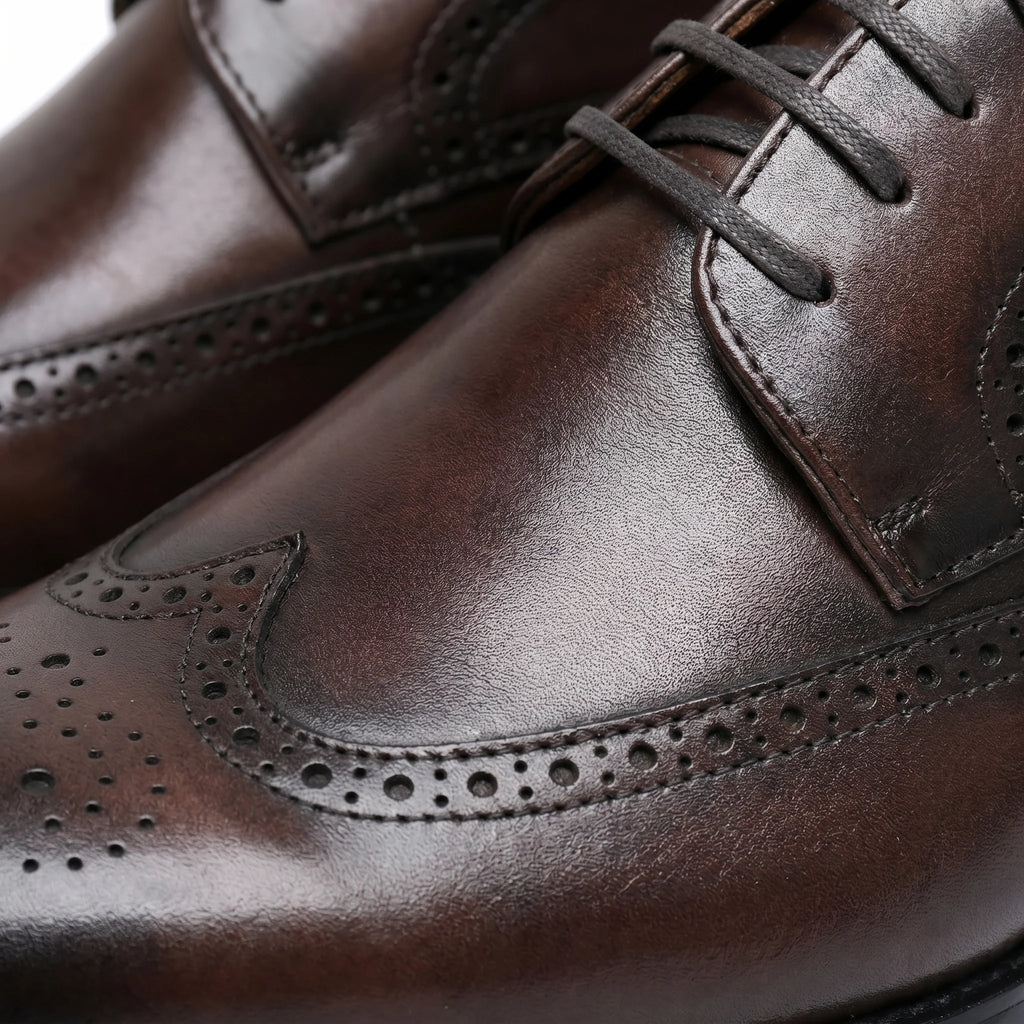 Valenti Derby Brogue - Coffee