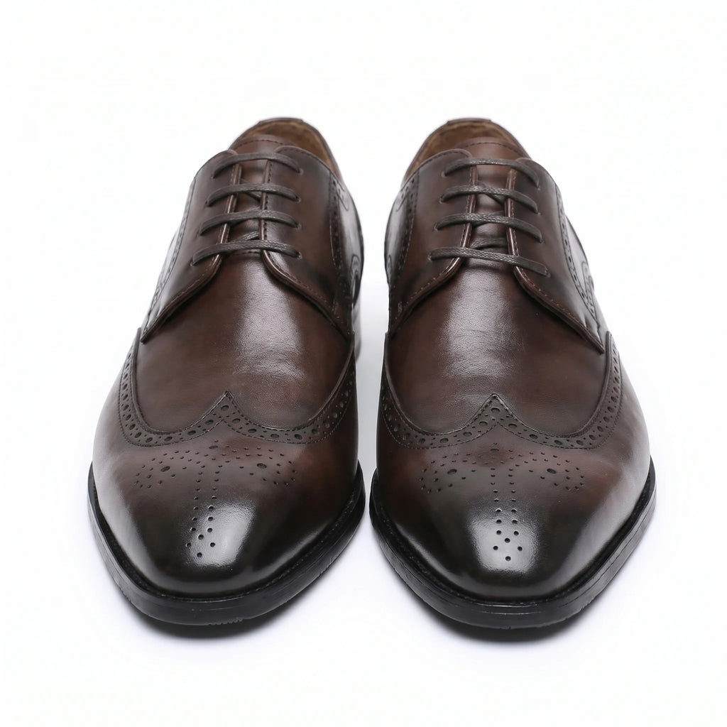 Valenti Derby Brogue - Coffee