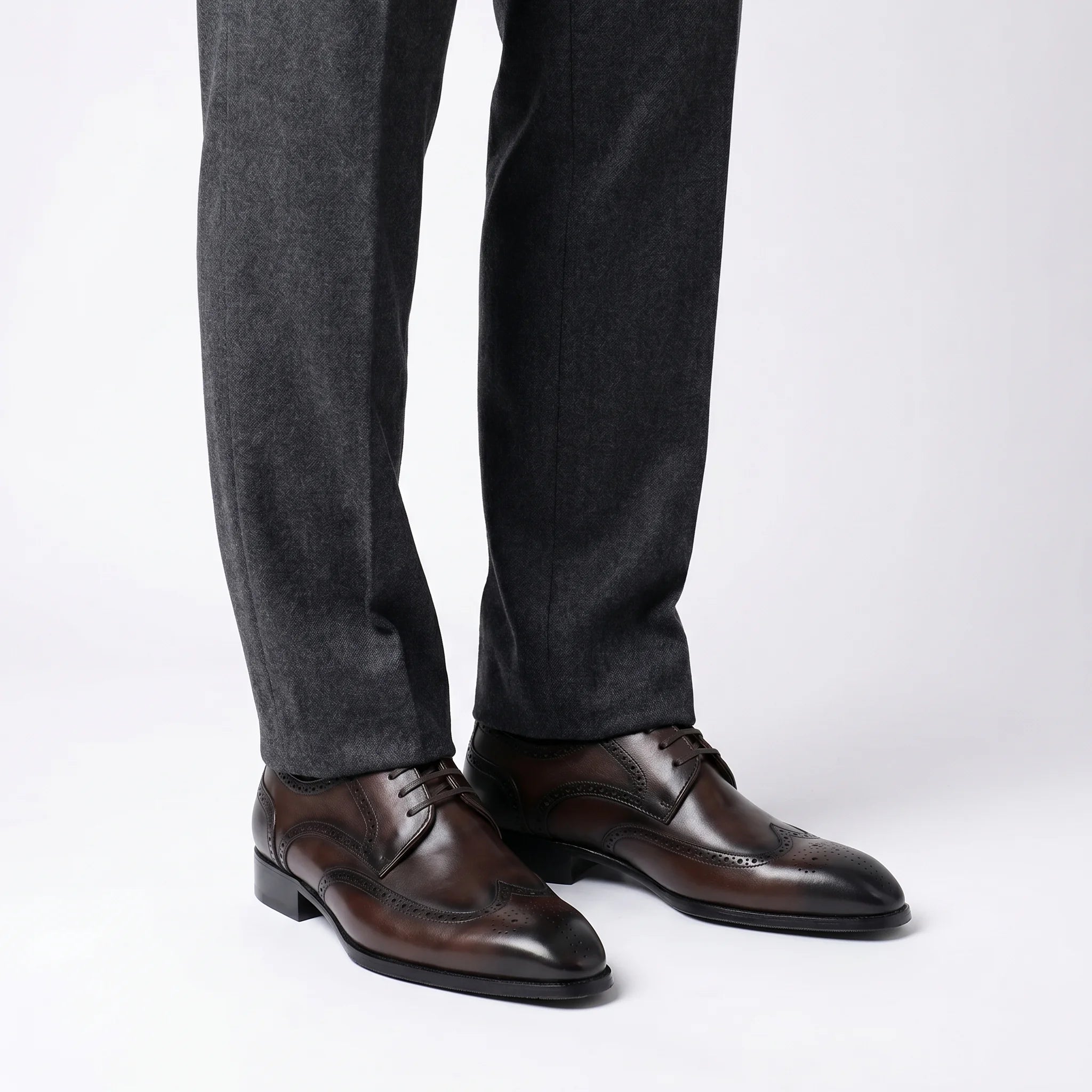 Valenti Derby Brogue - Coffee