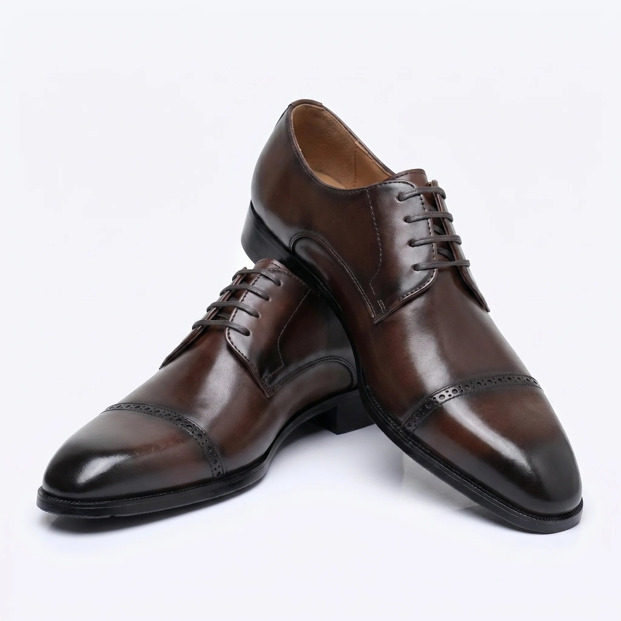 Alvoro Derby Cap-Toe - Coffee