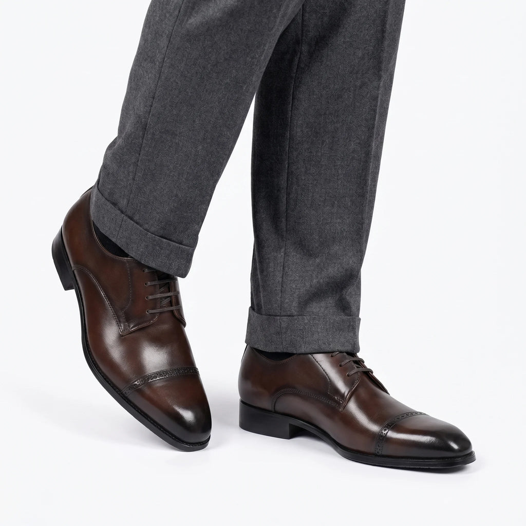 Alvoro Derby Cap-Toe - Coffee