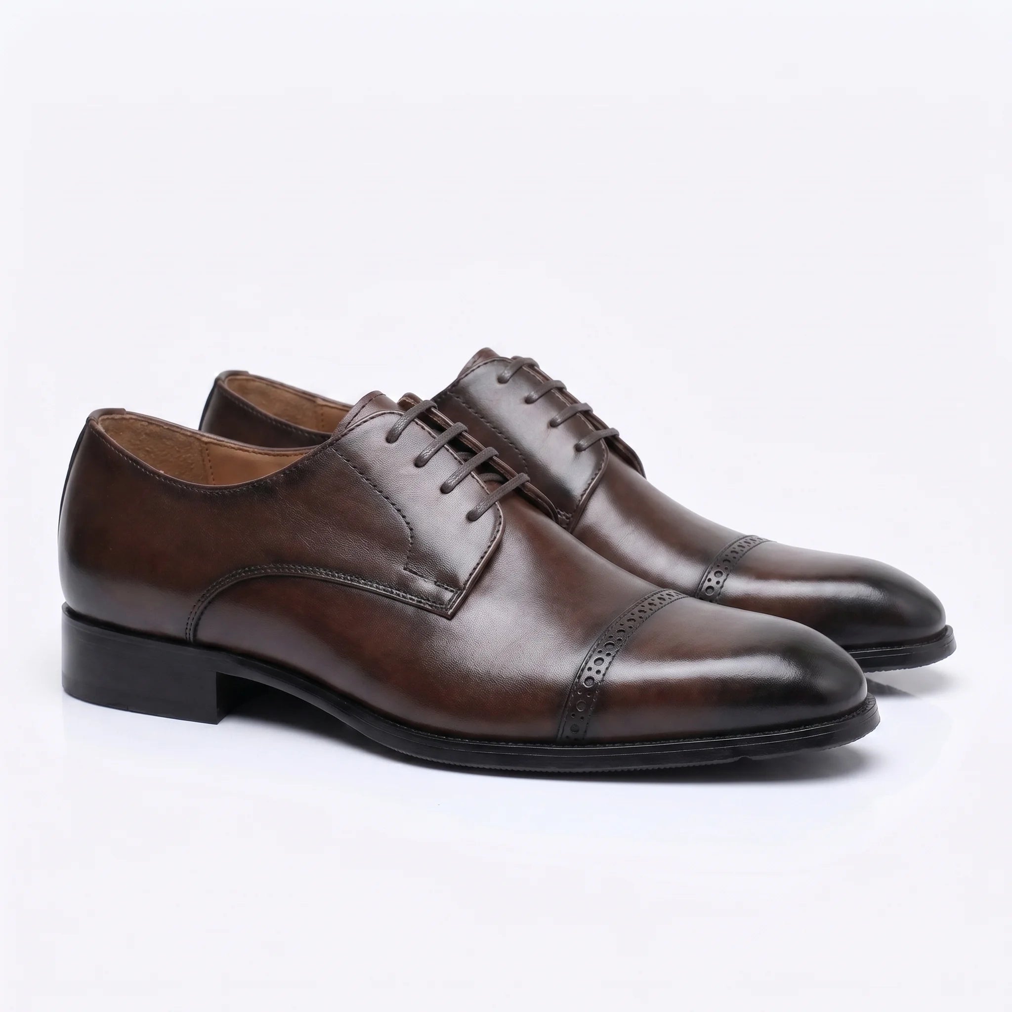 Alvoro Derby Cap-Toe - Coffee