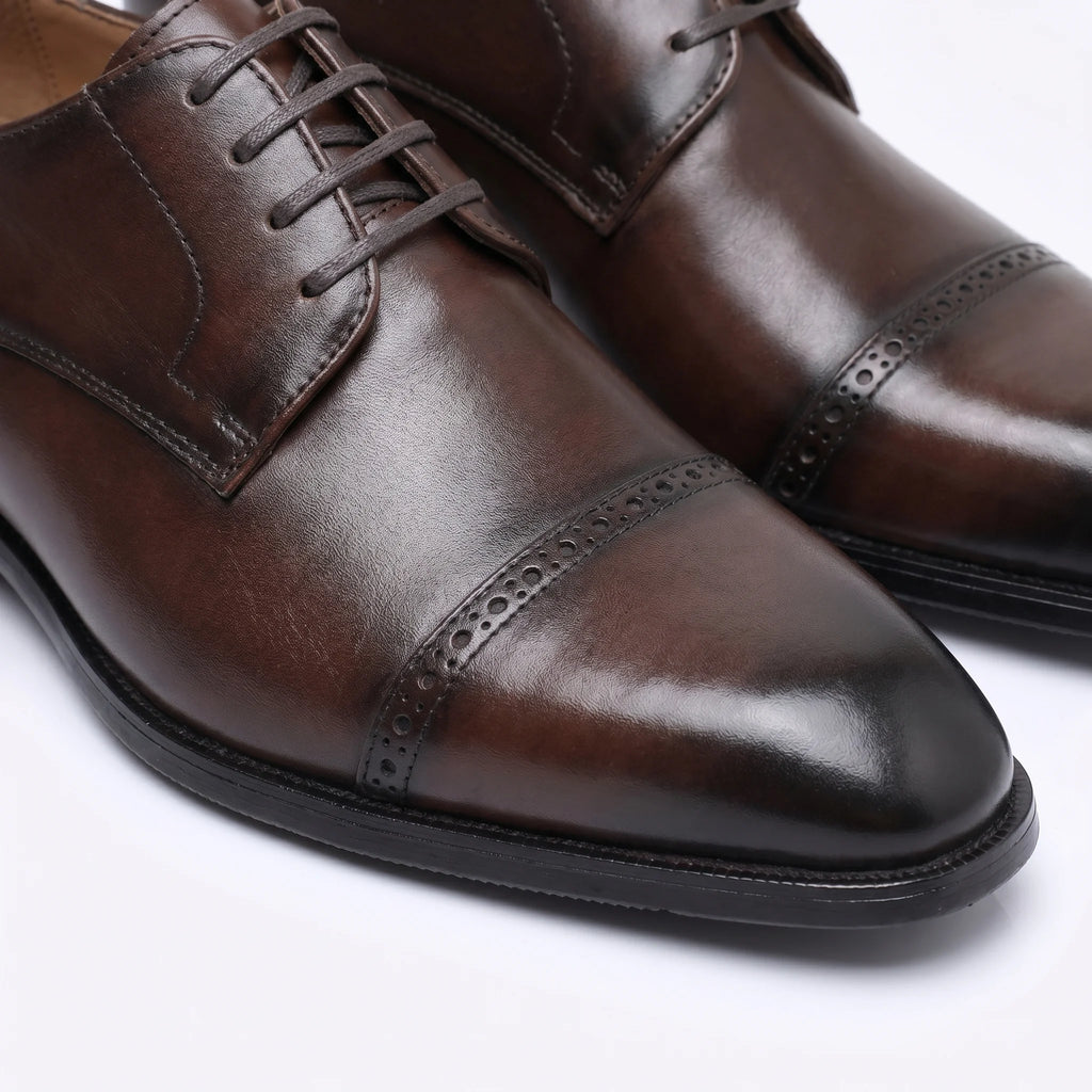 Alvoro Derby Cap-Toe - Coffee