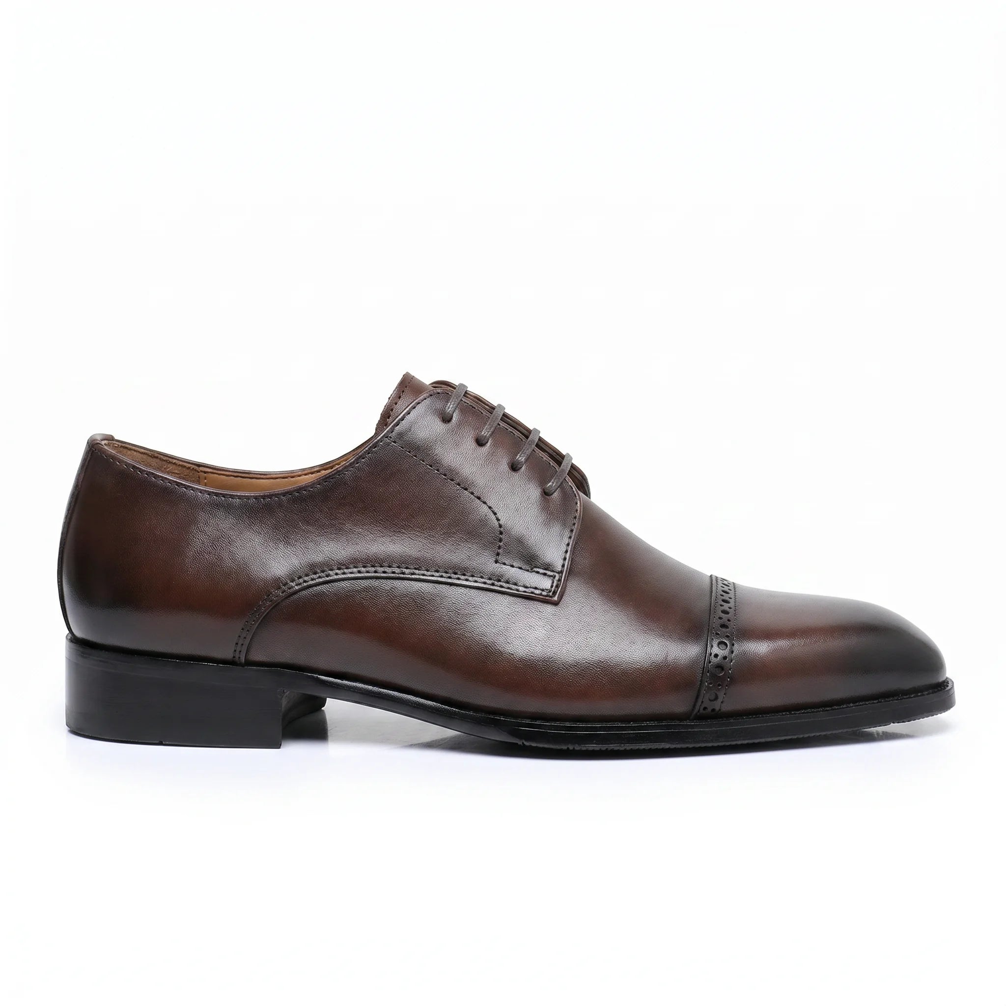 Alvoro Derby Cap-Toe - Coffee