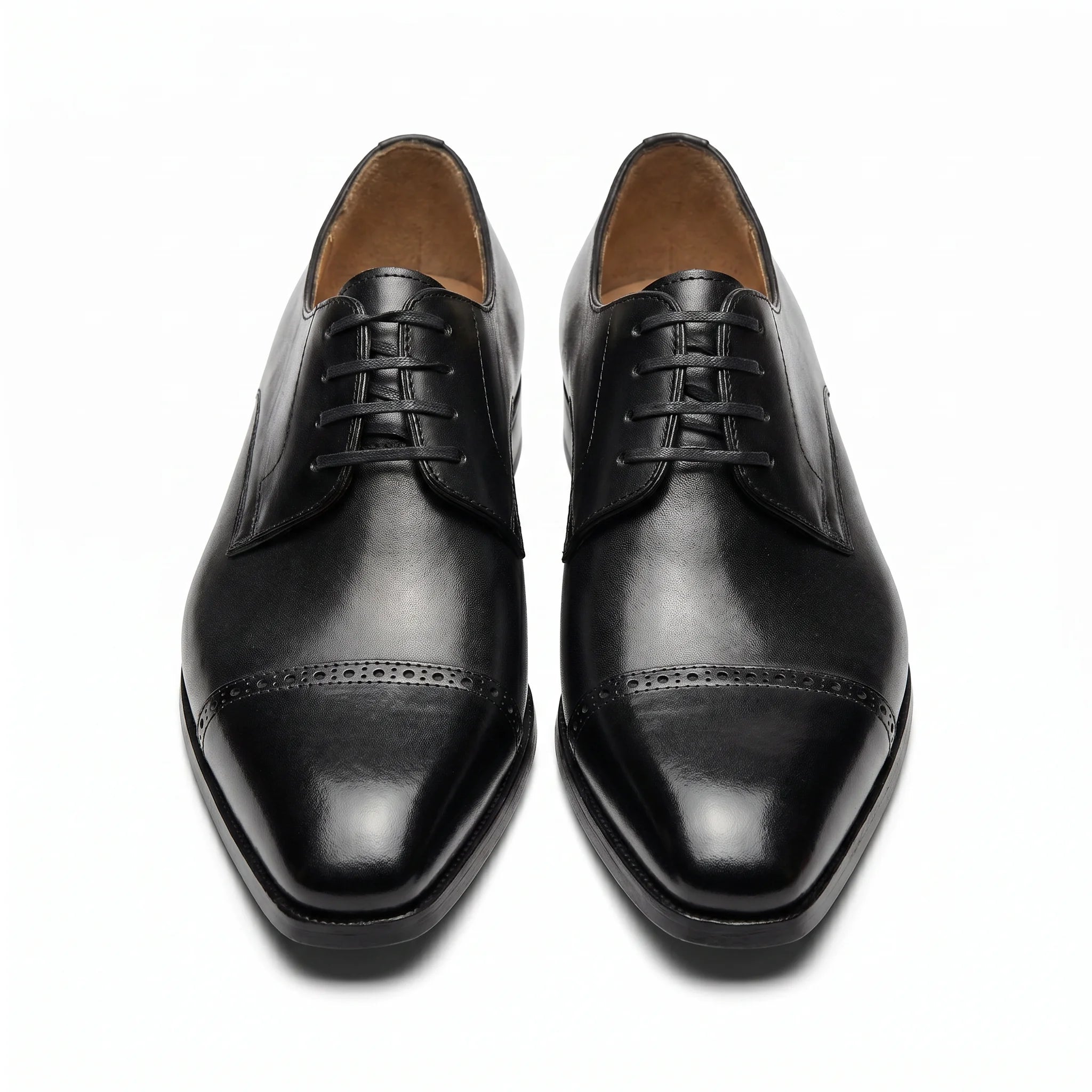 Alvoro Derby Cap-Toe - Black