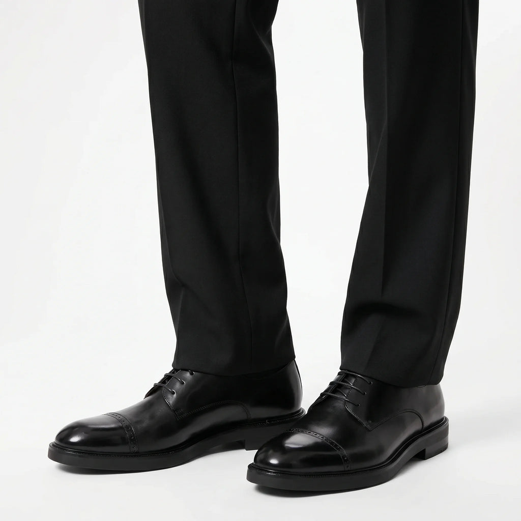 Beaulain Derby Cap-Toe - Black